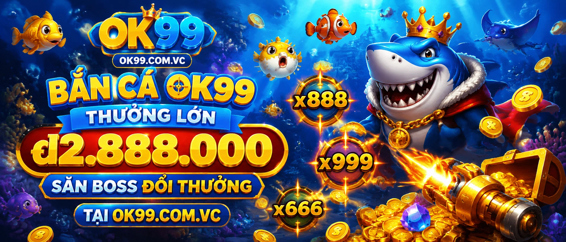 Bắn Cá Jackpot với giao diện phần thưởng và phòng chơi đông người
