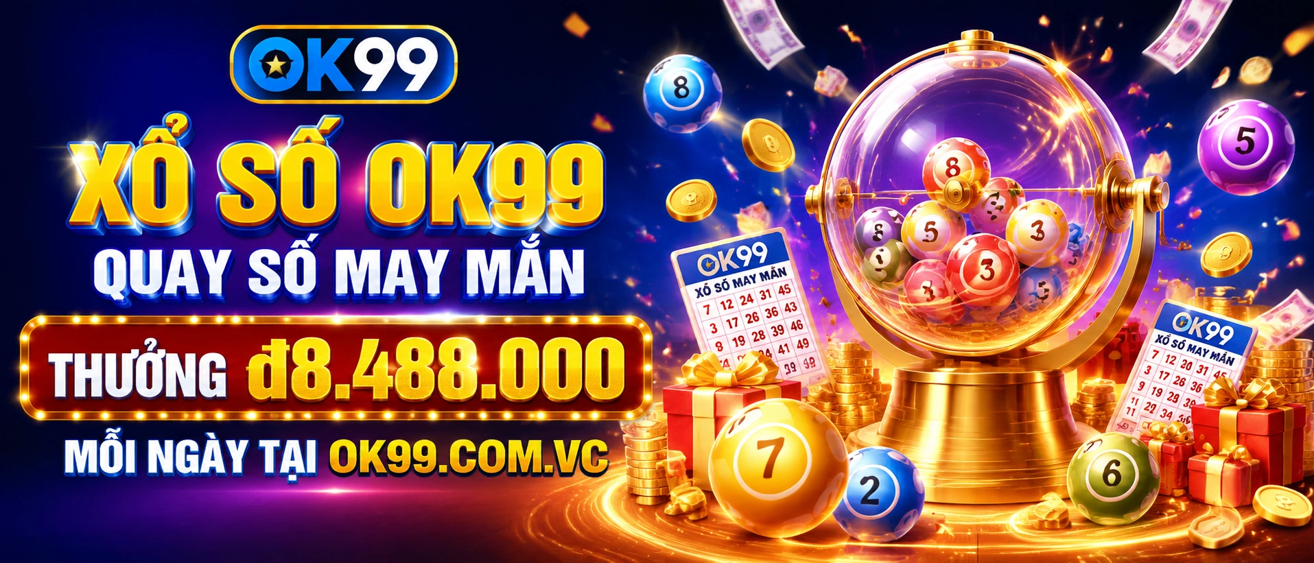 Giao diện tra cứu xổ số trên nền tảng ok99.com.vc